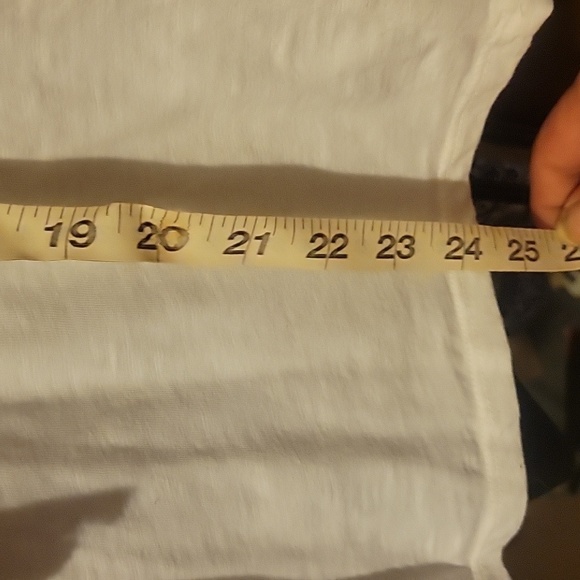 Sonoma white tie up v-neck pullover blouse with red and blue embroidery. - Picture 4 of 6